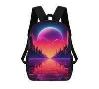 sinyumoney Kids School Backpack 3D Printed Retrowave Chroma Dreams Backpack Rucksack Sports Backpacks For Boys And Girls Fashion Knapsack 17inch