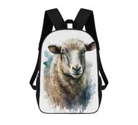 sinyumoney Kids School Backpack 3D Printed Sheep Backpack Rucksack Sports Backpacks for Boys And Girls Fashion Knapsack 17inch