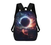 sinyumoney Kids School Backpack 3D Printed Space Is Wild Backpack Rucksack Sports Backpacks for Boys And Girls Fashion Knapsack 17inch