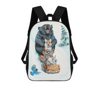 sinyumoney Kids School Backpack 3D Printed The Big Hill Backpack Rucksack Sports Backpacks For Boys And Girls Fashion Knapsack 17inch