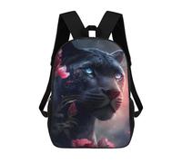 sinyumoney Kids School Backpack 3D Printed The Pink Black Panther Backpack Rucksack Sports Backpacks for Boys And Girls Fashion Knapsack 17inch