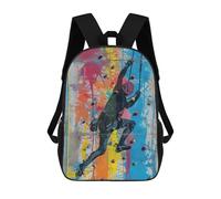 sinyumoney Kids School Backpack 3D Printed Urban Wall Climb Backpack Rucksack Sports Backpacks For Boys And Girls Fashion Knapsack 17inch