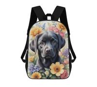 sinyumoney Kids School Backpack 3D Printed Watercolor Labrador Backpack Rucksack Sports Backpacks For Boys And Girls Fashion Knapsack 17inch