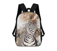 sinyumoney Kids School Backpack 3D Printed Zebra New Art 17 Inch Backpack Rucksack Sports Backpacks for Boys And Girls Fashion Knapsack