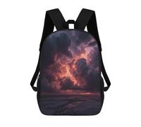 sinyumoney Kids School Backpack Amazon Rainforest Sunset Teen Fashion Backpack Casual Rucksack Boy Girl Teen School Bag 3D Printed Backpack 17inch