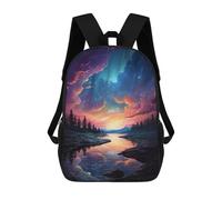 sinyumoney Kids School Backpack River Beneath Epic Sky Teen Fashion Backpack Casual Rucksack Boy Girl Teen School Bag 3D Printed Backpack 17inch