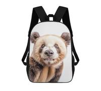 sinyumoney Kids School Book Bag A Panda Taking A Selfie Children's School Backpack Fashion Casual Travel Rucksacks 3D Printed Funny Cool Book Bags 17inch
