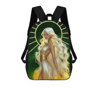sinyumoney Kids School Book Bag Gold Element Children's School Backpack Fashion Casual Travel Rucksacks 3D Printed Funny Cool Book Bags 17inch