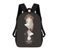 sinyumoney Kids School Book Bag Kore X Persephone Children's School Backpack Fashion Casual Travel Rucksacks 3D Printed Funny Cool Book Bags 17inch