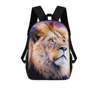 sinyumoney Kids School Book Bag Lion Cub Children's School Backpack Fashion Casual Travel Rucksacks 3D Printed Funny Cool Book Bags 17inch