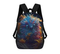sinyumoney Kids School Book Bag Whimsical Underwater Creature Children's School Backpack Fashion Casual Travel Rucksacks 3D Printed Funny Cool Book Bags 17inch