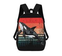 sinyumoney Killer Whale Orca Dolphin Rucksack Computer Rucksack for School/Work/Travel for Teenage Girls Boys Women Men 17inch
