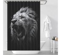 sinyumoney Kings Wrath with Hooks Waterproof Fabric Shower Curtain for Bathroom for Bathroom Wet Room 46.85x70.87Inch（119x180cm）