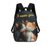 sinyumoney Kitty Love Backpack School Business Durable Laptop Bag for Camping Outdoor Adventures And Daily Travel 17inch