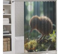 sinyumoney Kiwi Bird Chick Hilarious Bath Curtain Quick Drying Proof Resistant Shower Curtain Waterproof Mould for Home Bathroom Toile Hotel Decor 56.30x70.87Inch（143x180cm）