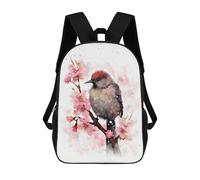 sinyumoney Kiwi Bird Watercolor Rucksack Lightweight Casual Daypack School Backpacks for Campus Outdoor Travel Sports 17inch