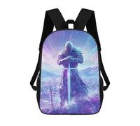 sinyumoney Knightly Sword Masterpiece Backpack School Rucksack Casual Daypacks School Work Travel Bag for Men, Women & Teenage Boys 17inch