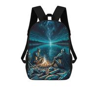 sinyumoney Knights Rest School Bags Water Resistant Travel Backpack Computer Bag for School/Work/Travel 17inch
