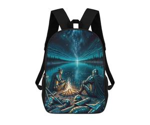 sinyumoney Knights Rest School Bags Water Resistant Travel Backpack Computer Bag for School/Work/Travel 17inch