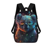 sinyumoney Koala Glasses Art Print Backpack School Computer Rucksack for School/Work/Travel- Perfect for Travel, Work And Daily Use 17inch