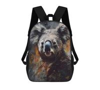 sinyumoney Koala in Abstract Art Rucksack Rucksack Casual Daypacks School Work Travel Bag for Camping Outdoor Adventures And Daily Travel 17inch