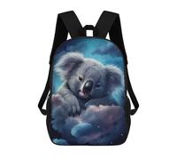 sinyumoney Koala in Clouds Night Sky Backpack School Lightweight Airport College Students Back Pack for Men, Women & Teenage Boys 17inch