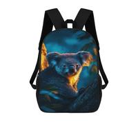 sinyumoney Koala in Tree at Sunset Kids' Backpack 3D Printing School Bag Boys Cool Daypacks Casual Knapsack Fun Back Bag for Kids And Teenager 17inch