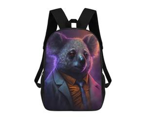 sinyumoney Koala Kriminal Kids Backpack, Kids School Bag 3D Printed School Backpacks for Boys And Teenager School Students 17inch