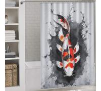 sinyumoney Koi Dreams 100% Polyester Fabric Washable Decor Bath Curtains for Shower Bath Curtain Wet Room 56.30x70.87Inch（143x180cm）