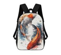 sinyumoney Koi Fish Japanese School Bags Water Resistant School Bag Business Backpack - Perfect for Travel, Work And Daily Use 17inch