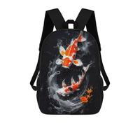 sinyumoney Koi Underwater Dreamscape Backpack School Bag Business Laptop Rucksack Bag Unisex Casual Daypack for School/Work/Travel 17inch