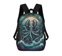sinyumoney Kraken Mythology Animal School Backpack Lightweight Airport College Students Back Pack- Perfect for Travel, Work And Daily Use 17inch