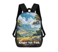 sinyumoney Kruger National Park, South Africa Ronaldo Backpack, Children's Backpack, Student School Bag, Book Bag, 3D Printed School Bag For Boys And Girls, 17inch