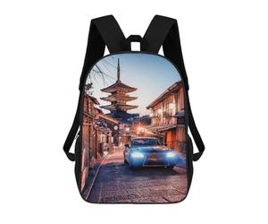 sinyumoney Kyoto City Backpack School Bag Backpack For Girls Boys Backpacks Large Capacity Kids Backpack Lightweight School Bags For Kids Students 17inch