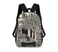 sinyumoney La Dolce Vita Still Life Children's 17 Inch School Backpack 3D Printed Casual Daypacks for Kids Travel Rucksacks Book Bags Kids School Bag