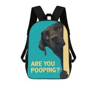 sinyumoney Labrador Are You Pooping Ronaldo Backpack, Children's Backpack, Student School Bag, Book Bag, 3D Printed School Bag For Boys And Girls, 17inch