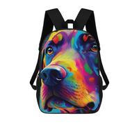 sinyumoney Labrador Colorful School Bags Large Water Resistant Laptop Backpack for Campus Outdoor Travel Sports 17inch