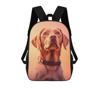 sinyumoney Labrador Dog School Backpack for Girls 17inch Casual Daypack Lightweight Rucksack Boy Girl Backpack for Middle School Students