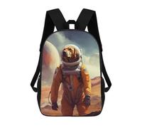 sinyumoney Labrador Mars Backpack School Bag Work Laptop Backpack Rucksack Bag for Teenage Girls Boys Women Men 17inch