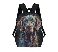 sinyumoney Labrador Painting School Bags Water Resistant Travel Backpack Computer Bag for Campus Outdoor Travel Sports 17inch