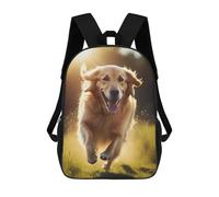 sinyumoney Labrador Retriever Dog 17inch School Bag 3D Printed Children's School Backpack Casual Fashion Travel Backpacks for Kids School Students
