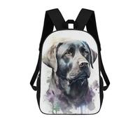 sinyumoney Labrador Retriever Dog Art Backpack with Pocket 3D Printed Backpacks, Travel Rucksacks Book Bags Kids School Bag 17inch