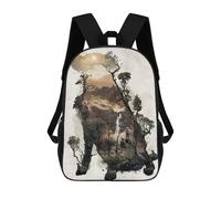 sinyumoney Labrador Retriever Dog Kids Backpack Girls 3D School Bags Children's 17 Inch Rucksack Toddler Schoolbag,Casual Daypacks Fashion Bookbag Bag