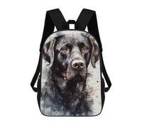 sinyumoney Labrador Retriever Dog Rucksacks 3D Printed Children Backpacks Fashion Casual Daypack Cute Travel Bags Outdoor Casual Daypack for Boy And Girl 17inch