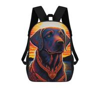 sinyumoney Labrador Retriever Style 1 Kids Backpack, Kids School Bag 3D Printed School Backpacks for Boys And Teenager School Students 17inch