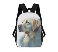 sinyumoney Labrador Watercolor Animal Rucksack Fashion Stationery Backpack Waterproof Casual Daypacks for Men/Women 17inch