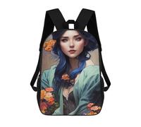 sinyumoney Lady Children's Backpacks School 3D Printed Bag Bookbag for Kids Travel Rucksacks Boy Girl Book Bags Kids School Bag 17inch