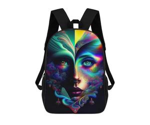 sinyumoney Lady Surreal 02 School Backpack Computer Rucksack for School/Work/Travel for Girl, Teen Girls 17inch