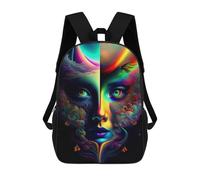 sinyumoney Lady Surreal 03 School Bags Lightweight Casual Daypack School Backpacks for School/Work/Travel 17inch