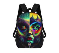 sinyumoney Lady Surreal 08 Backpack School Daypacks Business Backpack Water Resistant Bookbag for Teenage Girls Boys Women Men 17inch